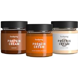 Generico food spring | Crema Proteica Pack 3 in 1 | Crema alla Nocciola 200gr + Crema al Cocco 200gr + Crema al Caramello Salato 200gr