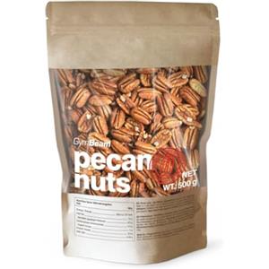 GymBeam Noci Pecan 500g, Ricche di Omega-3 e Omega-6, con Sapore Dolce e Aroma Speziato, Noci di Pecan Versatili per Piatti Caldi o Freddi, Fonte di Vitamine e Minerali
