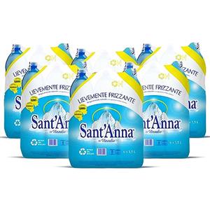 Sant'Anna Acqua Sant'Anna Pack 1,5L Lievemente Frizzante | 36 Bottiglie | Acqua Minerale Lievemente Frizzante Oligominerale Minimamente mineralizzata | Plastica 100% Riciclabile