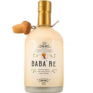 Terre Pompeiane Liquore Babà Re con Crema di Latte | Raffinato Rhum dei Caraibi | Con Pezzi di Baba | Eccellenza Campana | Tradizione di Napoli | Tappo Tipico | Bottiglia 50Cl | Idea Regalo