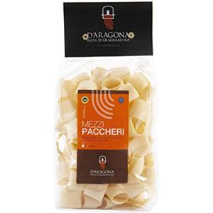 PASTA D'ARAGONA GRAGNANO IGP Mezzi Paccheri Lisci - PASTA D'ARAGONA - Eccellenza Italiana, Pasta di Semola di Grano Duro Trafilata al Bronzo - 2 x 500 GR