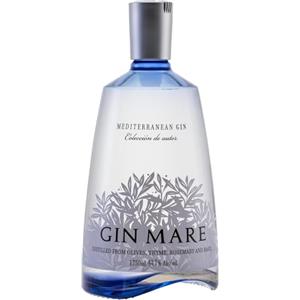 GINMARE Gin Mare Mediterranean Gin 1,75L - Premium Gin con 4 botaniche principali che ricordano le coste mediterranee. 42,7% vol.