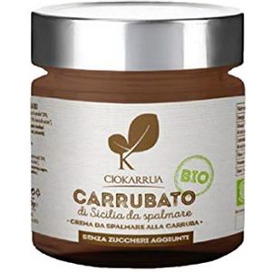 Ciokarrua, Crema Proteica Spalmabile Bio, Carrube di Sicilia, Nocciole dei Nebrodi e Olio Extravergine di Oliva - Senza Zucchero, Senza Glutine, Senza Lattosio, Vegano - 180 grammi