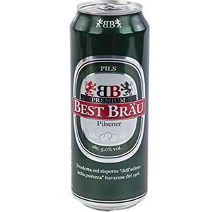 Sicilia Bedda - Birra Best Brau Premium Pilsener - 12 Lattine da 500ml - 5% vol - Birra Fresca e Dissetante