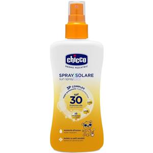 Chicco Latte Solare Spray SPF30 150 ml - Protezione Alta per Bambini, Resistente all'Acqua