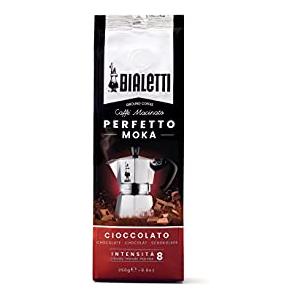 Bialetti Perfetto Moka Caffè Macinato, Gusto Cioccolato - 1 x 250 gr