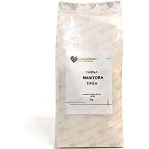 BONGIOVANNI FARINE E BONTA' NATURALI Farina Manitoba Tipo 0 BIO, per pasticceria lievitata - Formato da 1Kg