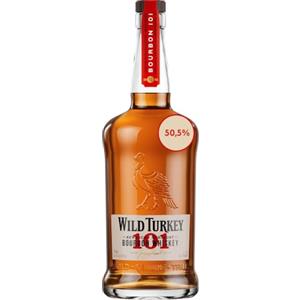 Wild Turkey - 101 Kentucky Straight Bourbon, 70 cl, 50,5% Vol | Bourbon imbottigliato 101 proof, pieno e morbido grazie all'equilibrio tra grado alcolico e zucchero