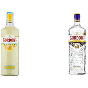 Gordon's Gin - Sicilian Lemon, 700ml & London Dry Gin - 1 L