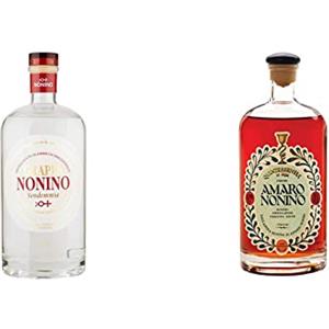 Nonino Distilleria Nonino, Grappa Monovitigni Vendemmia bianca 40° - 700 ml & Amaro Quintessentia, Liquore d'erbe nobilitato da Acquavite d'Uva invecchiata in barriques - bottiglia in vetro da 700 ml