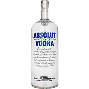 Absolut Vodka, Vodka premium svedese con grano e acqua di Ahus, vol 40%, 450CL