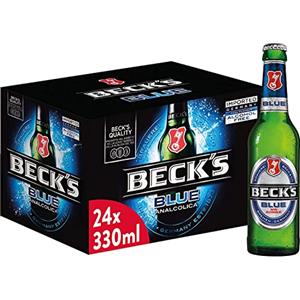 Beck's Blue Birra Analcolica, Bottiglia - Pacco da 24 x 330 ml