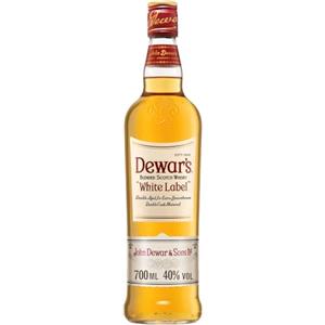 Dewar's(デュワーズ) Dewars White Label Blended Scotch Whisky, 40% ABV, 70cl / 700ml, Rifinito in Botti di Rovere Selezionate