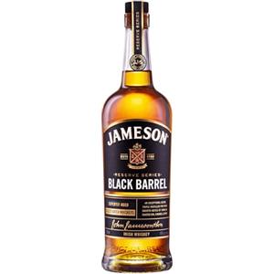 Jameson Irish Whiskey Black Barrel, Blended Whisky Irlandese di malto e cereali, Fino a 12 anni di invecchiamento in botti ex-bourbon e sherry, vol 40%, 70CL