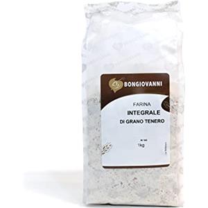 BONGIOVANNI FARINE E BONTA' NATURALI Farina Integrale di Grano Tenero (miscela crusca e farina) - 1 Kg