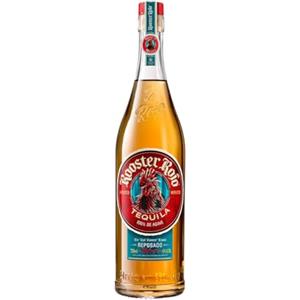 Rooster Rojo Reposado Tequila - Creata con il 100% di agave Weber Blue - Doppia distillazione, filtrata con l'argento, invecchiata in botte - 38% Vol - 70cl (700ml / 0,7litri) - Bottiglia di vetro