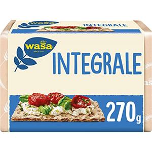 Wasa Integrale, Cracker Integrali e Ricchi di Fibre, 270 g, Extra-Sottili