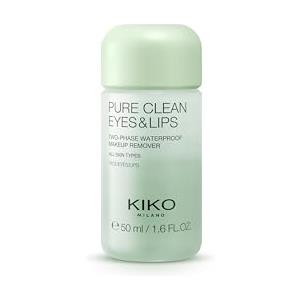 KIKO Milano Pure Clean Eyes&Lips Mini, Struccante Bifasico Per Occhi E Labbra In Formato Mini, 50 ml