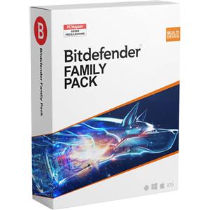 Bitdefender Family Pack 2025 - Sicurezza per 15 Dispositivi, 2 Anni, Windows/MacOS/Android/iOS