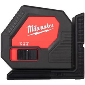 Milwaukee Livella Laser Lineare Verde Alcalino CLL-C - Portata 30m, Livellamento Orizzontale e Allineamento Verticale