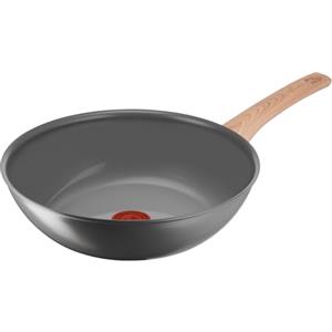 Lagostina Vivissima, Wok Antiaderente 28 cm con Manico Lungo, Rivestimento in Ceramica, Riscaldamento Rapido e Cottura Uniforme, Adatto a Tutte le Fonti di Calore Inclusa Induzione