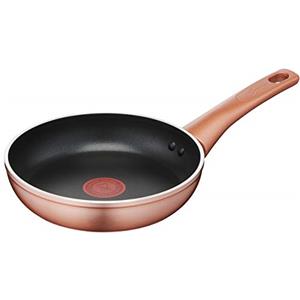 Lagostina Ramata Padella Antiaderente in Alluminio Ø 20 cm con Esterno Effetto Rame, Pentola Gas e Forno, Rivestimento Titanium Easy, Manico Ergonomico in Bakelite