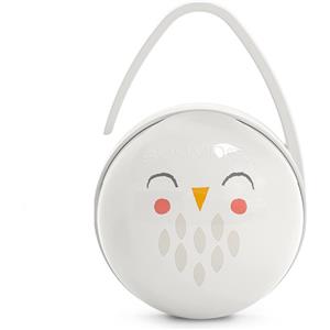 Suavinex Bonhomia Scatolina Portaciuccio Duo - Design Moderno, per 2 Ciucci, Maniglia Flessibile, Colore Bianco