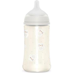 Suavinex Biberon Anticolica con Tettarella in Silicone Pro flusso medio Bonhomia Bianco 270ml