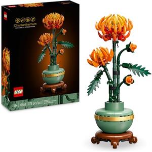 LEGO Botanicals Crisantemo - Fiore Finto Artificiale da Costruire - Decorazione Floreale per Casa Fai da Te - Hobby Creativo per Adulti - Regalo per Donna, Uomo da Collezione - 10368