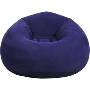 Apvrosiait Poltrona a Sacco Gonfiabile, Poltrona a Sacco Pigra Gonfiabile for Esterni, Poltrona a Sacco Lavabile Pieghevole, Adatta for Soggiorno, Camera da Letto, Ufficio, Viaggio, Campeggio ( Color : Navy blue