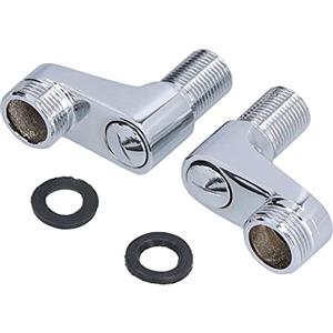 Deror Da G1/2 a G3/4 Rubinetto per doccia Adattatore per miscelatore con braccio oscillante Accessorio fisso per tubo dell'acqua calda fredda per bagno