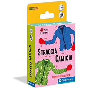 Clementoni- Straccia Camicia Mazzo, Carte da Gioco Bambini, 2-6 Giocatori, 4 Anni+, Multicolore, 16298