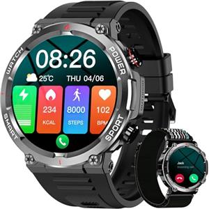 Blackview Smartwatch Uomo, Orologio Intelligente Fitness con Chiamate Bluetooth,1.39