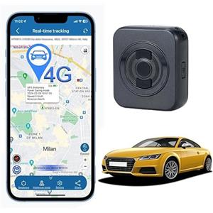 TKMARS Mini GPS Tracker Auto 4G SOS Localizzatore GPS per Auto Antifurto Impermeabile Car Tracker Posizionamento in Tempo Reale con App Gratuita per Camion, Motocicli, Barche