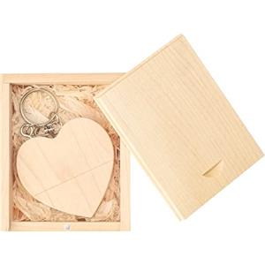 Leizhan - Chiavetta USB con cofanetto a cuore