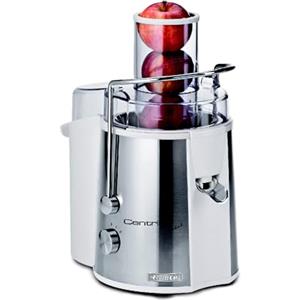 Ariete 173 Centrika Metal - Centrifuga per estrarre succo di frutta e verdura - Beccuccio salvagoccia - Acciaio Inox - 700 Watt - Bianco e Argento