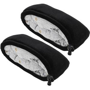 ORFOFE Cuscino Per Stampelle Ascellari Imbottito in Tessuto e Spugna Resistente All Usura e Traspirante Copertura Sostituibile Per Uso Quotidiano