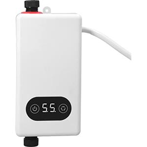 Tonsa Scaldabagno Elettrico Istantaneo, Risparmio Energetico, Temperatura Durevole, Rubinetto Regolabile per Acqua Calda, Scaldabagno Surriscaldato a Temperatura Costante