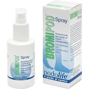 Bromipod Spray Rinfrescante Biodeodorante per Piedi 100 ml - Azione Antimacerativa e Rinfrescante