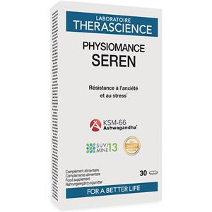 PHYSIOMANCE SEREN - Complemento alimentare in compresse per supporto contro ansia e stress - 30 compresse