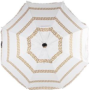 CREVICOSTA QUALITY MARK MARCAS DE CALIDAD Ombrellone da spiaggia modello OLIMPIA bianco 200 cm con spirale e palo di viaggio totale. 8 aste. Protezione totale contro i raggi UV, Olimpia Bianco, 200