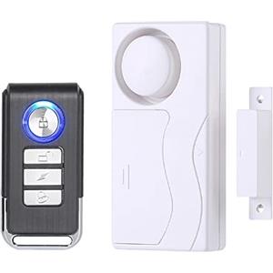 Lancoon Allarme Sensore Porta Finestra, Telecomando Allarme Magnetico Wireless Antifurto Installazione Fai Da Te Per Casa Appartamento Business Piscina Garage