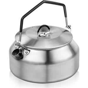 flintronic Bollitore Acqua 1L, Teiera in Acciaio Inossidabile, Bollitore a Induzione, Bollitore da Fornello, Teiera per Cucina, Bollitore per Fornelli a Induzione, Gas