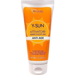 YLATI' Ypharma Acceleratore Abbronzatura Viso e Corpo - Attivatore Melanina con Acido Ialuronico - Intensifica e Prepara la Pelle al Sole, Made in Italy