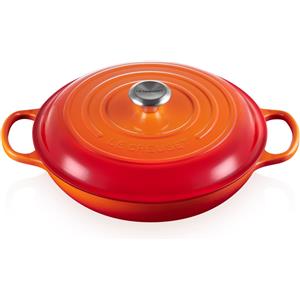 LE CREUSET TEGAME BASSO GHISA 30 CM, EVOLUTION ARANCIONE FLAME (FIAMMA)