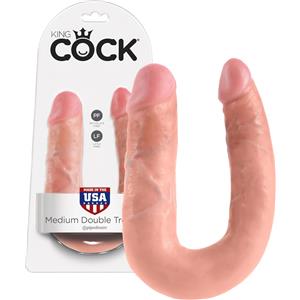 King Cock doppio dildo (medio) - naturale
