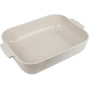 Peugeot PSP60008 Appolia Pirofila Rettangolare 40 cm, Ceramica, Ecru