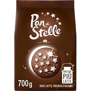 Pan di Stelle Biscotti Frollini con Cacao, Cioccolato e Latte Fresco Italiano, Colazione Ricca di Gusto, 700 g