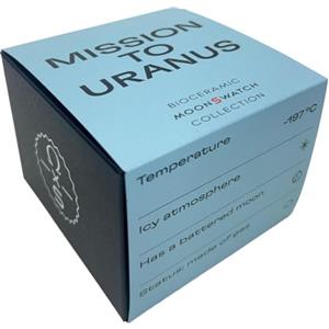 Swatch Omega x Swatch Moon Swatch Mission to Uranus Speedmaster Blue - Nuovo…, Blu, cinturino, Blu, Cinturino