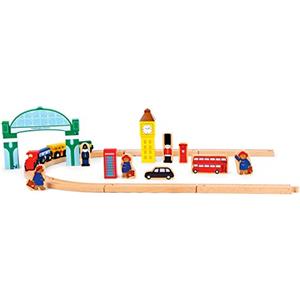 Small Foot Paddington and Paddington Bear - Set con Trenino, Orso Paddington